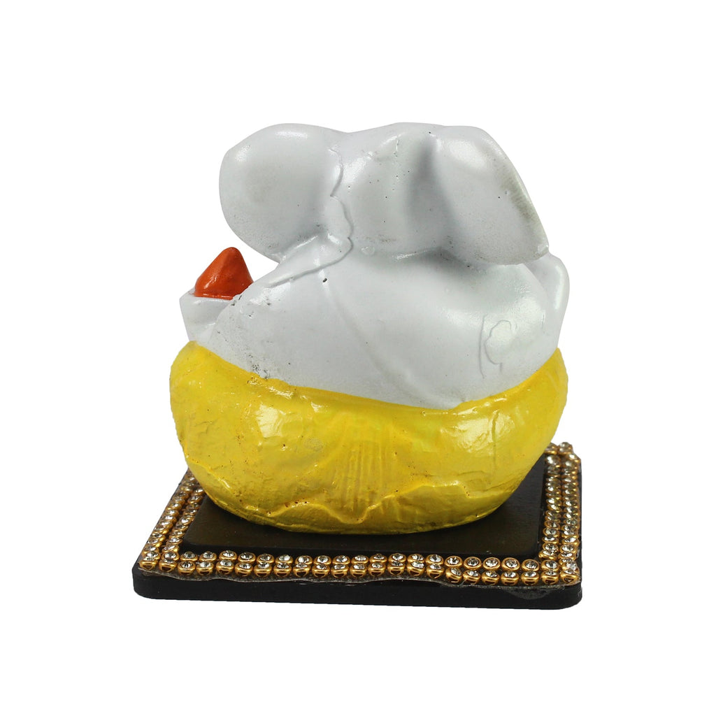 Decorative Lord Ganesha Idol For Car Dashboard, Home Temple, And Office Desks Kafalo