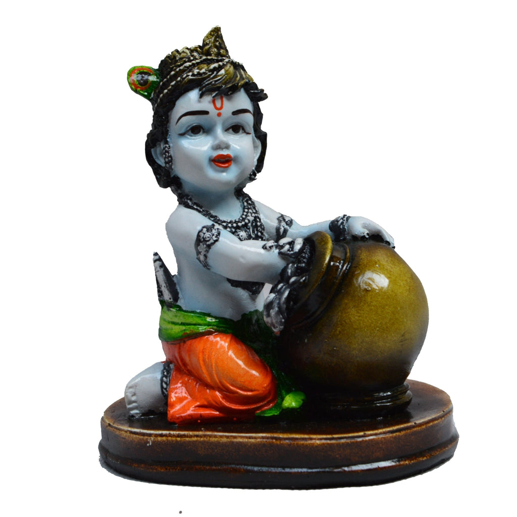 Decorative Showpiece Makhan Chor/Baal Krishna Idol Kafalo