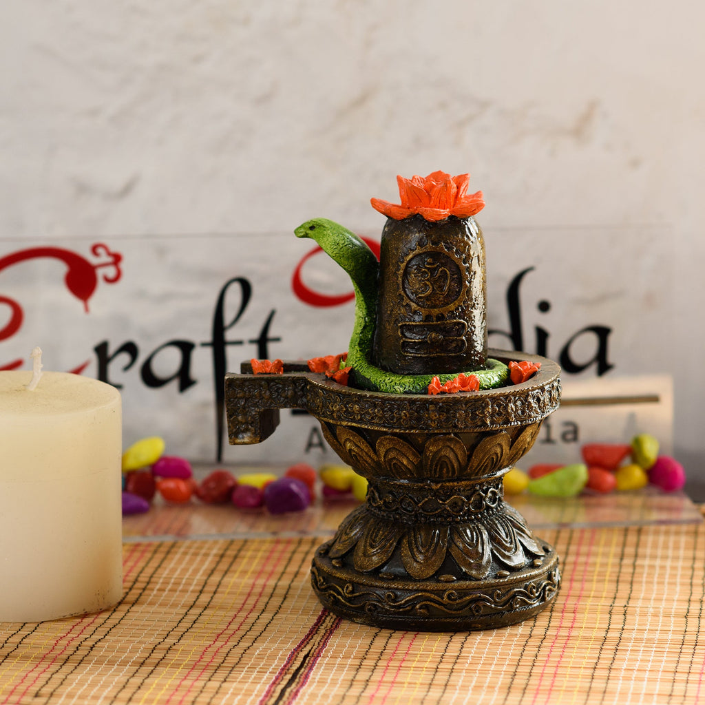 Polyresin Shiva Shivling Murti Religious Idol Kafalo