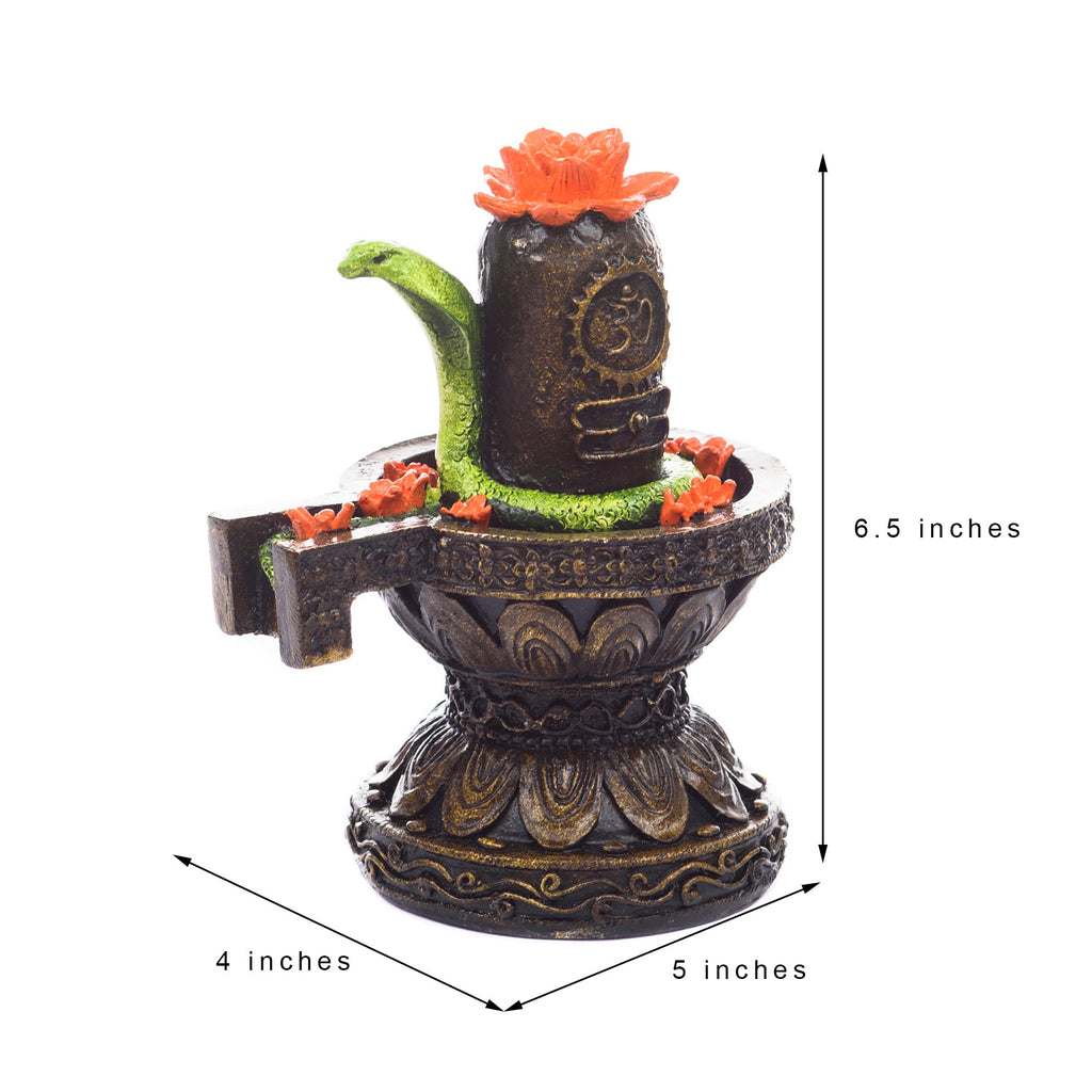 Polyresin Shiva Shivling Murti Religious Idol Kafalo