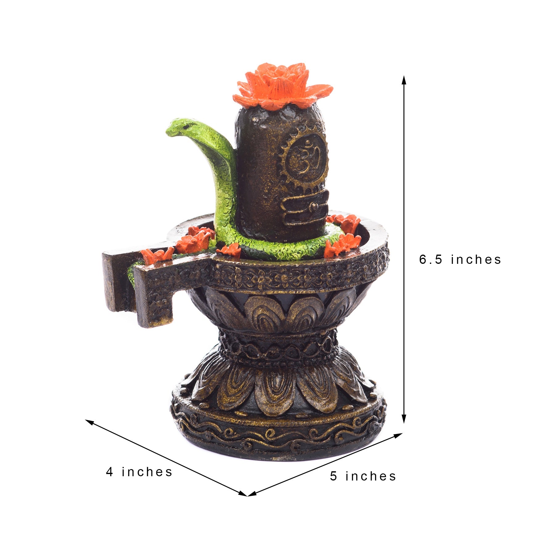 Polyresin Shiva Shivling Murti Religious Idol Kafalo