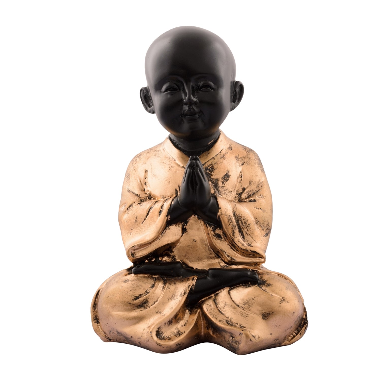 Polyresin Praying Child Monk Figurine Kafalo
