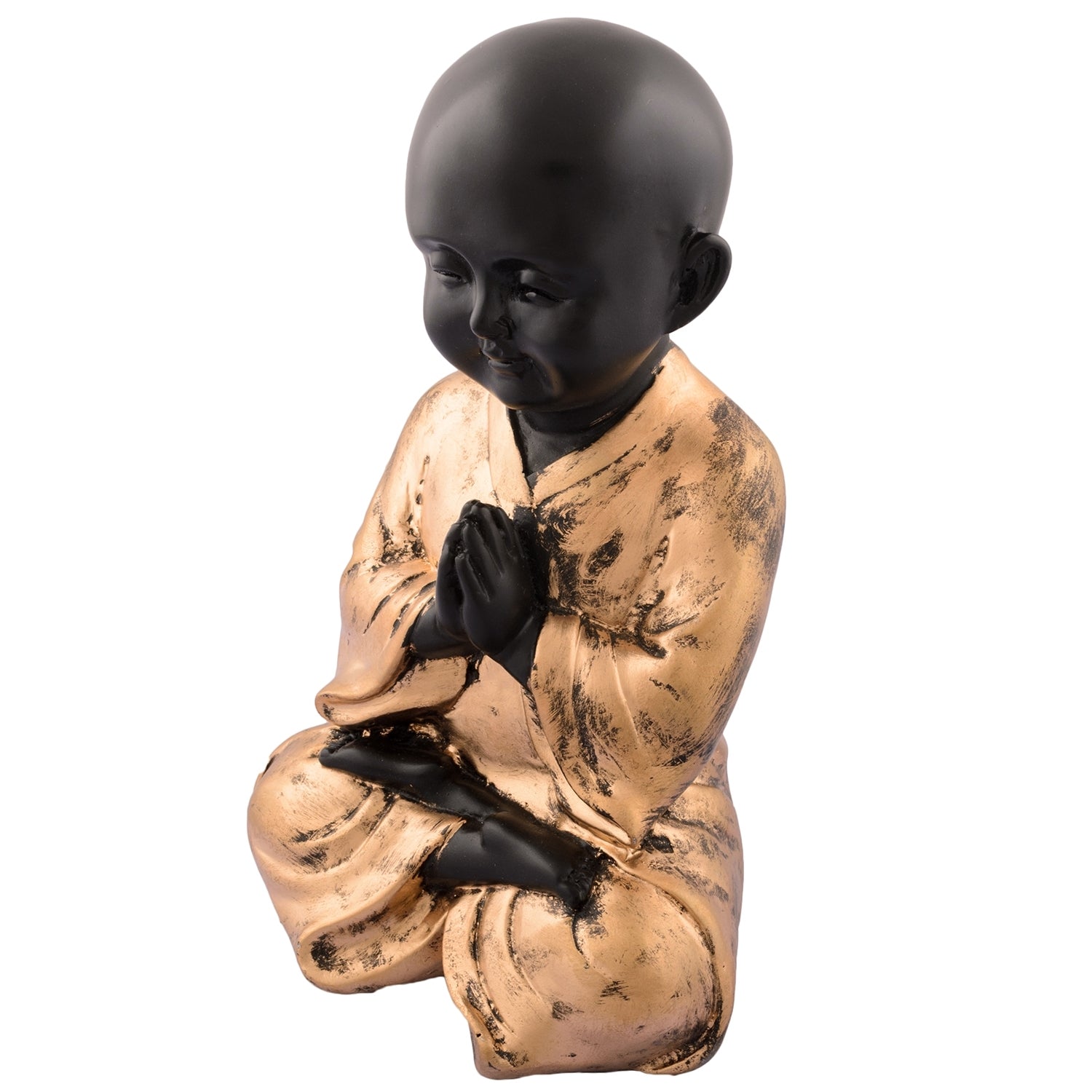 Polyresin Praying Child Monk Figurine Kafalo