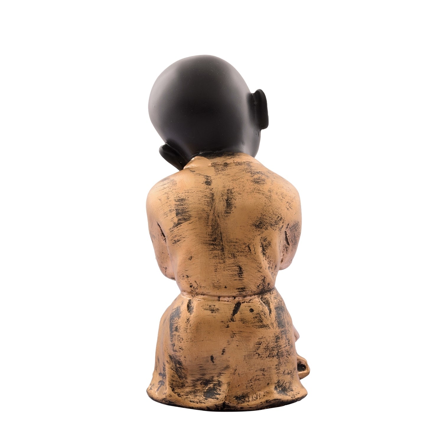 Polyresin Golden Child Monk Figurine Kafalo