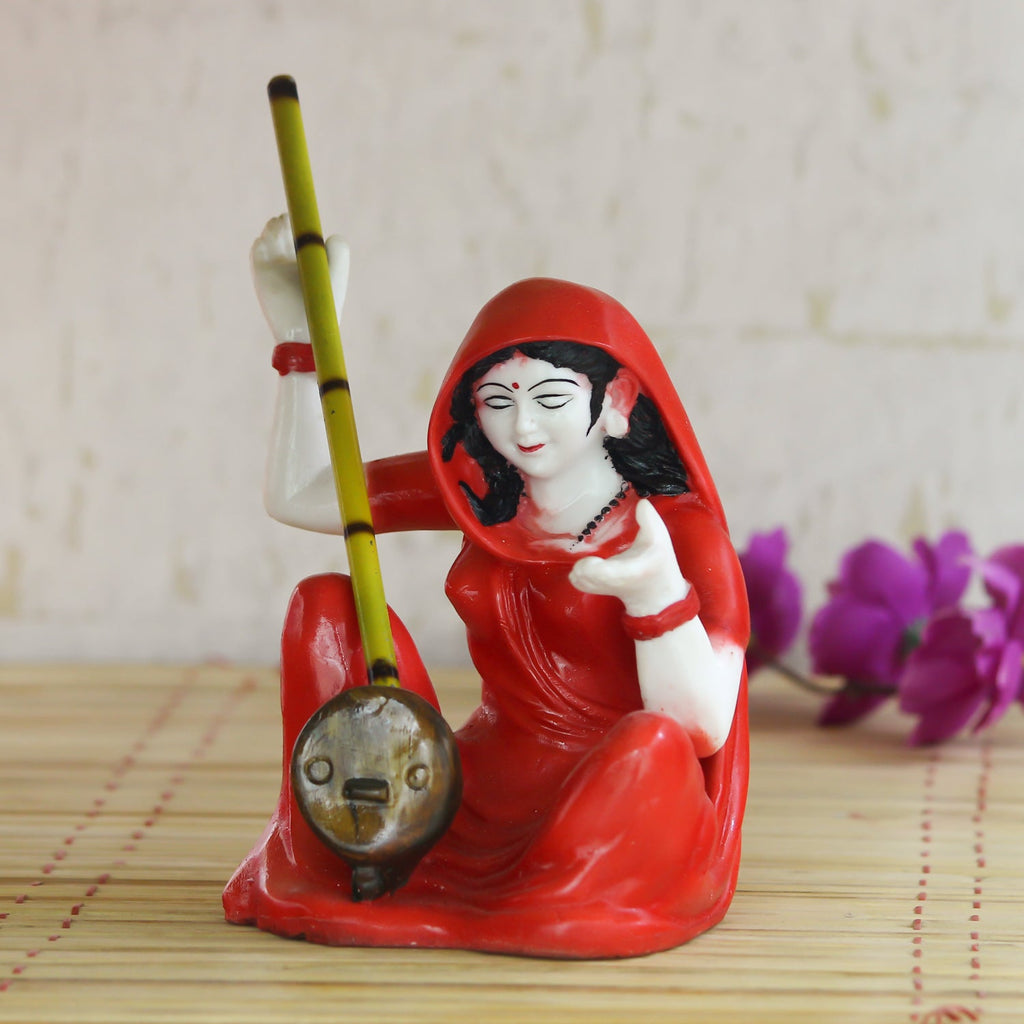 Meerabai playing Musical Instrument Showpiece Kafalo