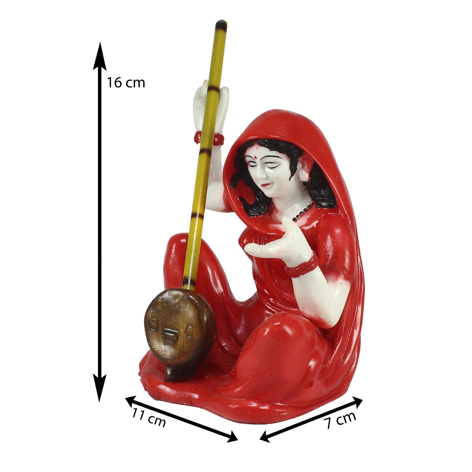 Meerabai playing Musical Instrument Showpiece Kafalo