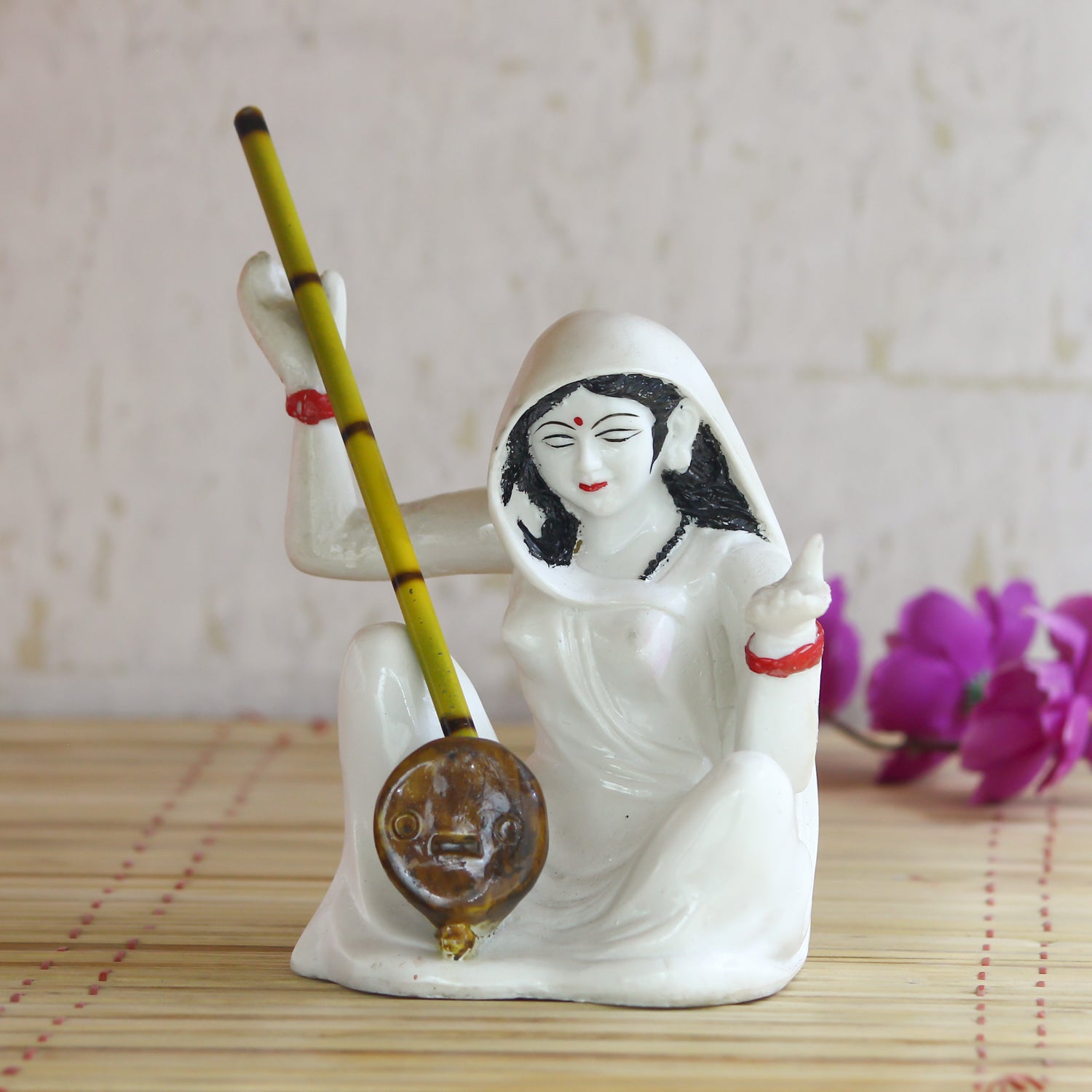 Meerabai playing Musical Instrument Showpiece Kafalo