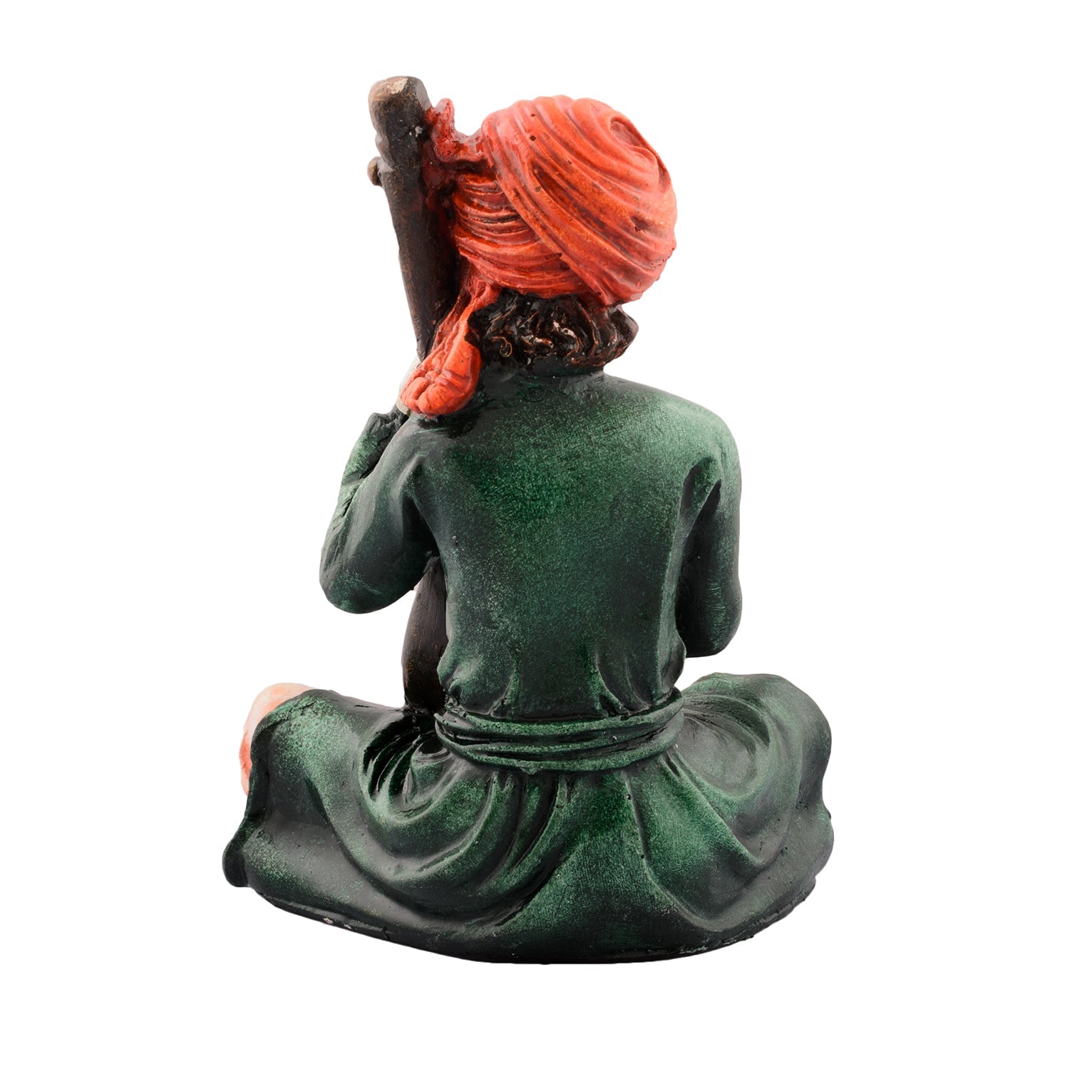 Polyresin Rajasthani Men playing Sitar Musical Instrument Handcrafted Decorative Showpiece Kafalo