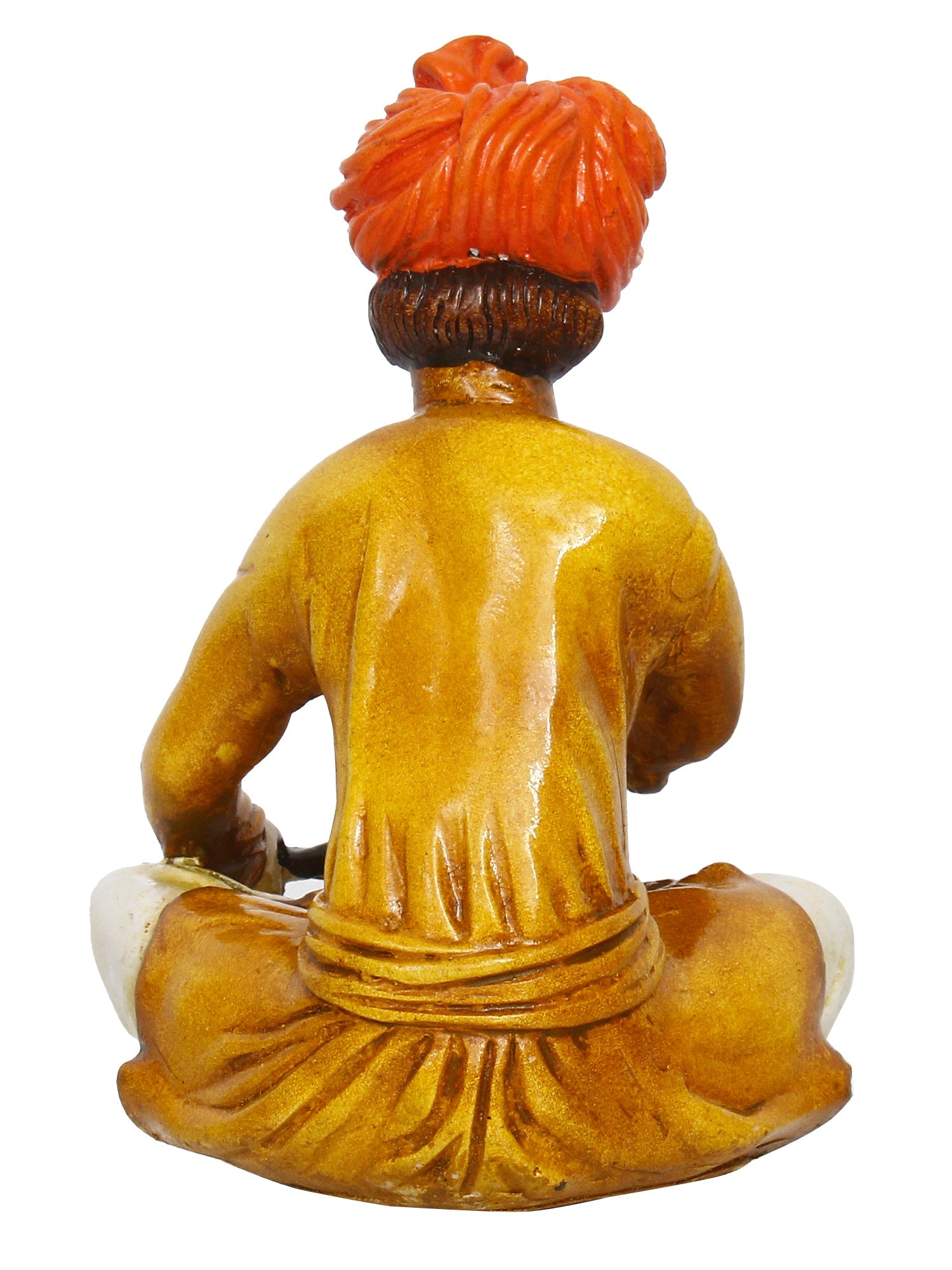 7.5 Inch Rajasthani Men Working with Hammer Handcrafted Decorative Polyresin Showpiece Kafalo