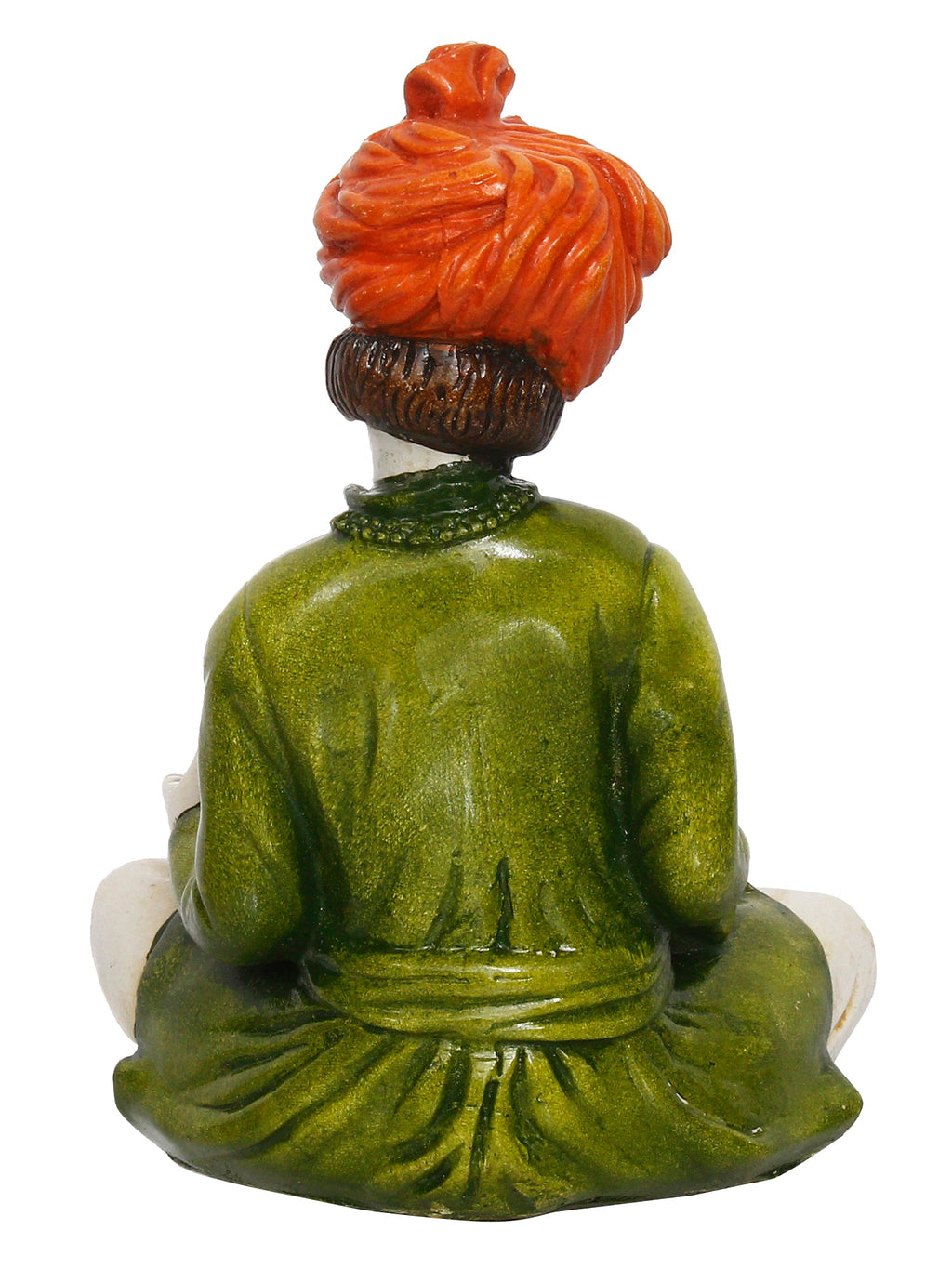 Polyresin Rajasthani Musician Men Statue Playing Dholak Human Figurines Home Decor Showpiece Kafalo