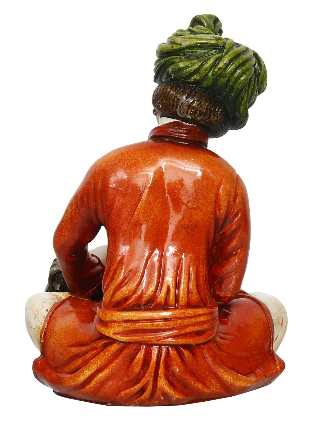 Polyresin Rajasthani Musician Men Statue Playing Tabla Human Figurines Home Decor Showpiece Kafalo