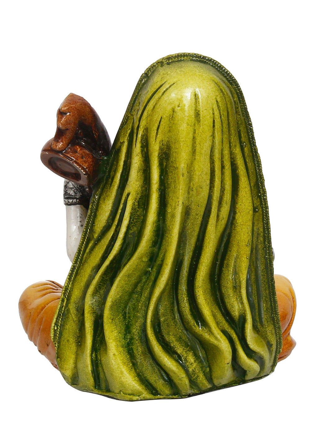 Polyresin Rajasthani Women Playing Sitar Statue Human Figurine Decorative Showpiece Kafalo