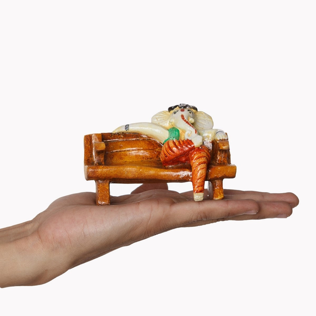 Polyresin Lord Ganesha in McDonald Style Visiting Card Holder Kafalo