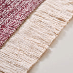 Crossweave Cotton Anti Slip Floor Mat Magenta 96x53cm Nestasia