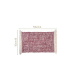 Crossweave Cotton Anti Slip Floor Mat Magenta 96x53cm Nestasia