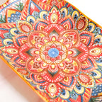 Mandala Melange Long Platter Dish Orange Nestasia