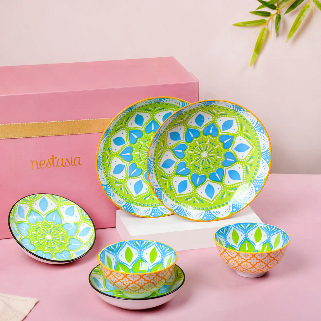 Mandala Tableware Gift Set of 7 Nestasia