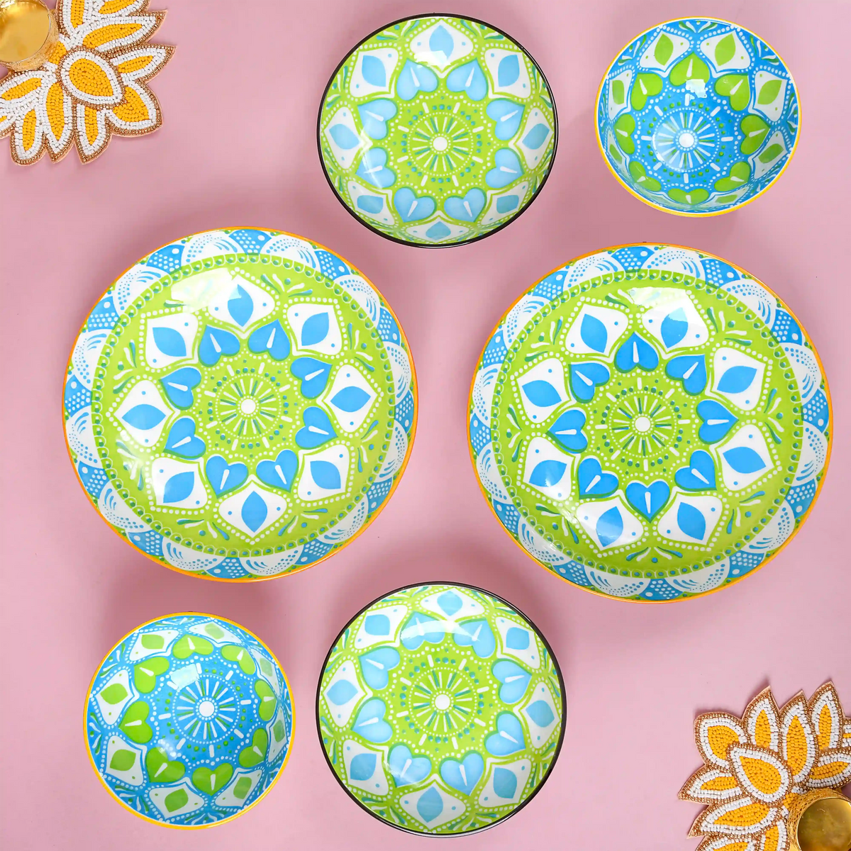 Mandala Tableware Gift Set of 7 Nestasia