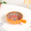 Mandala Melange Bowl With Handle Yellow 600ml Nestasia