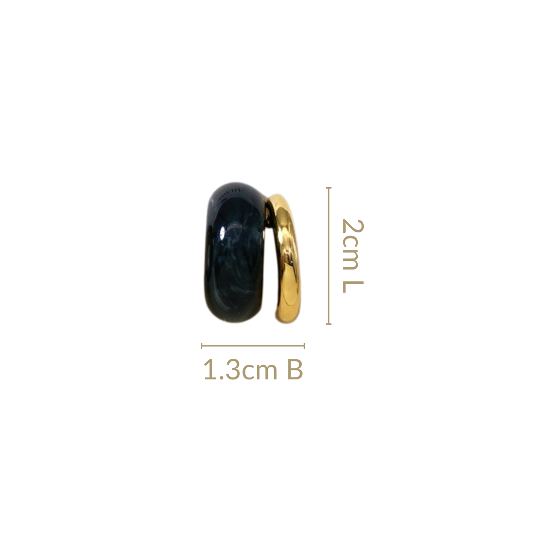 Marble Double Huggies Black Nestasia