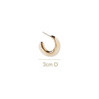 Marble Dreams Hoop Earrings White Nestasia