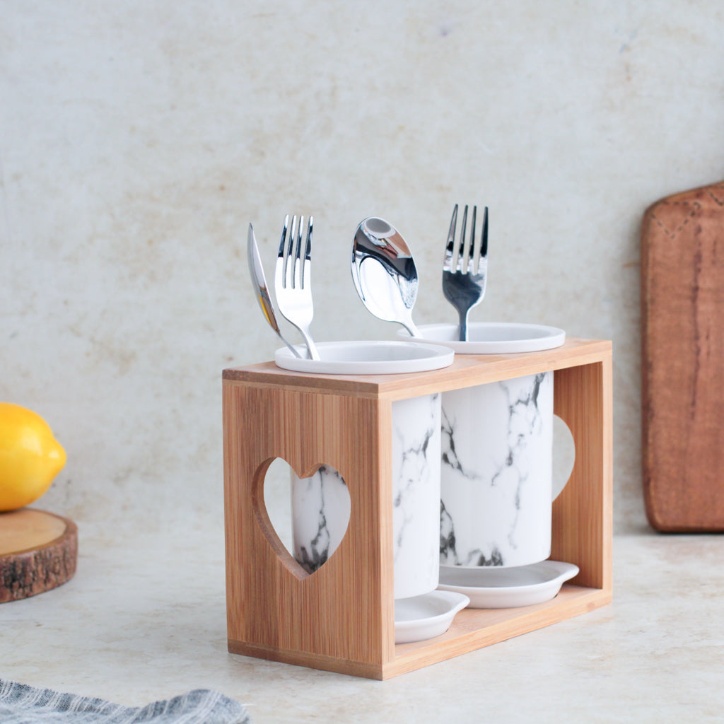 Marble Cutlery Holder Nestasia