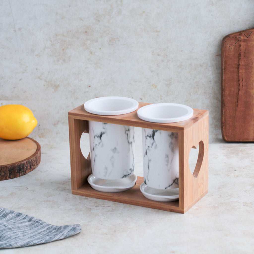 Marble Cutlery Holder Nestasia