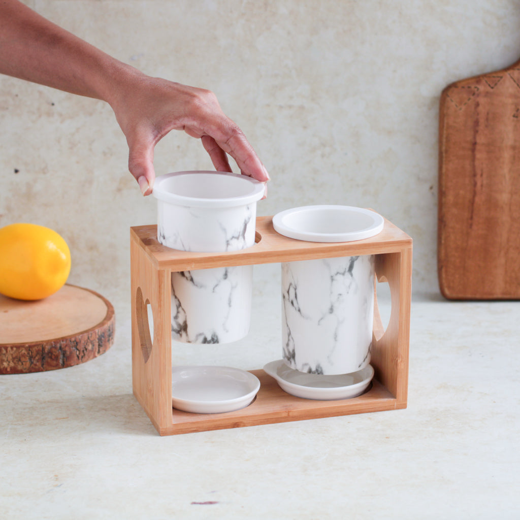 Marble Cutlery Holder Nestasia
