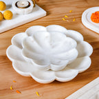Polished Marble Serving Platter Large 9 Inch Nestasia
