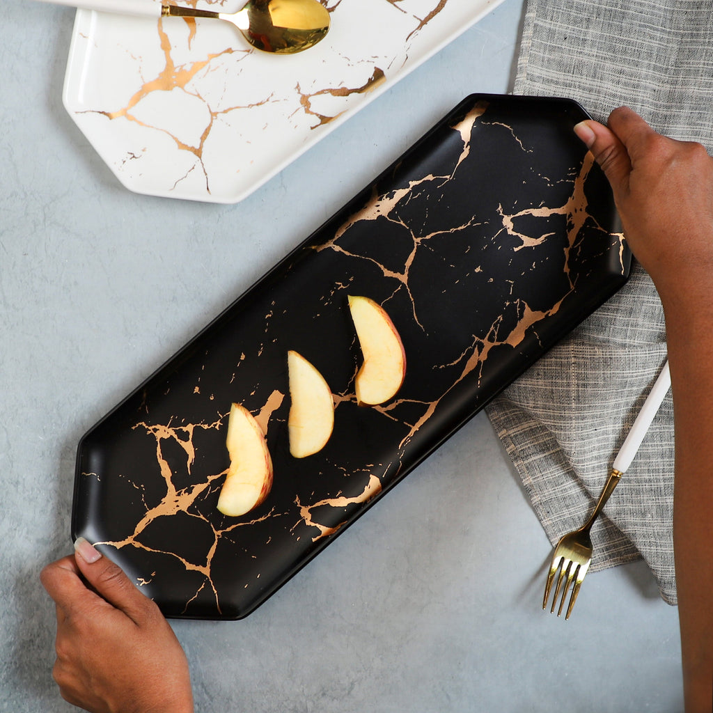 Marble Hexagon Platter Nestasia