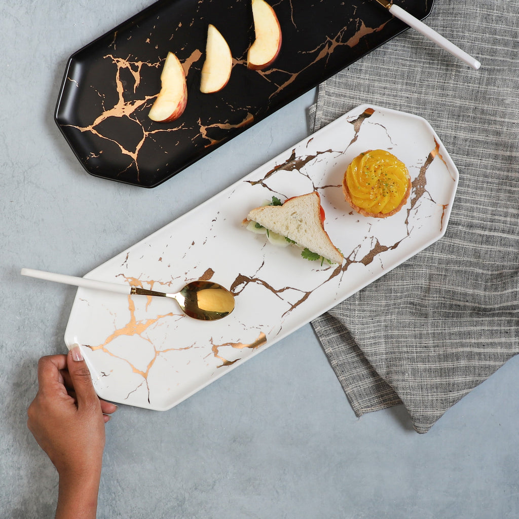 Marble Hexagon Platter Nestasia