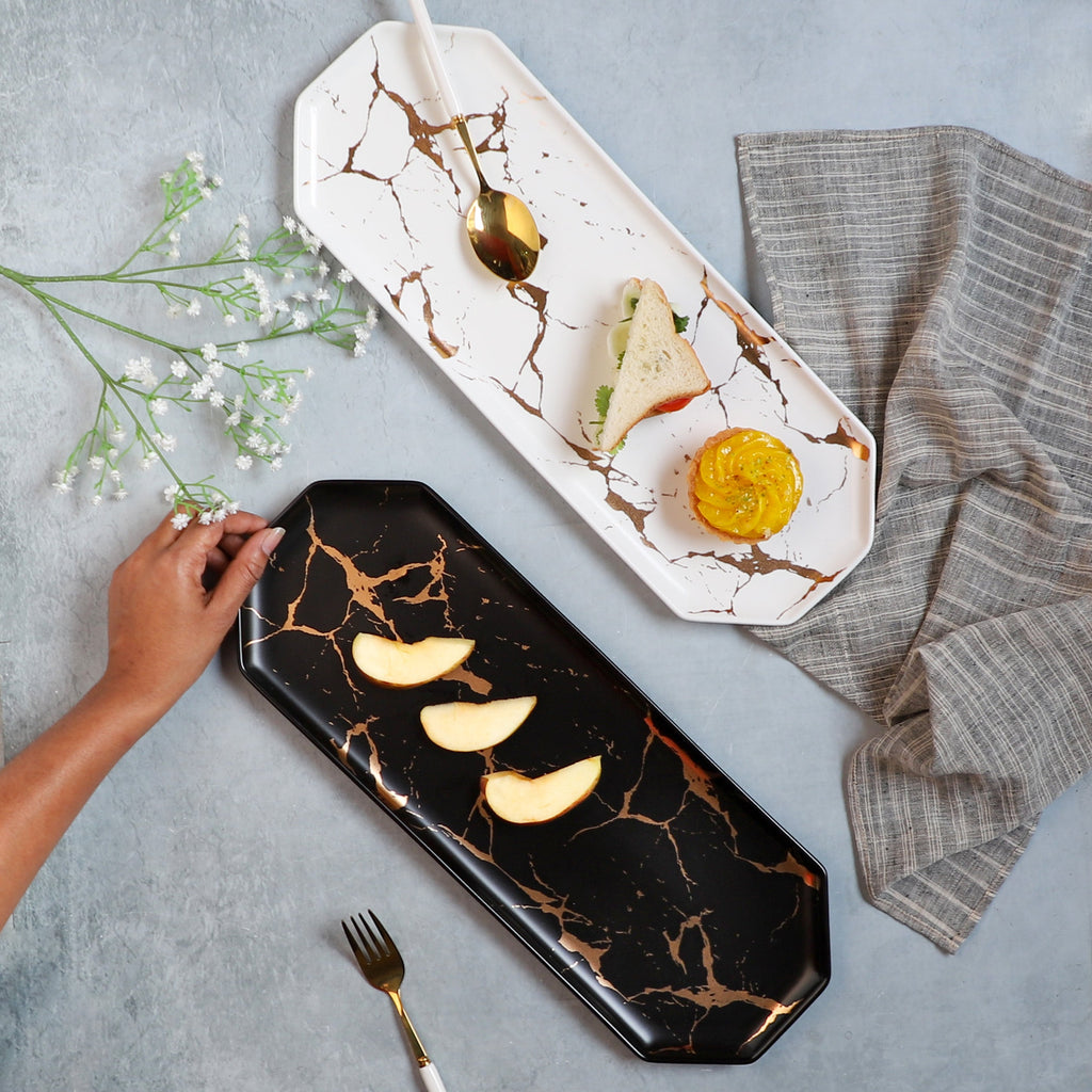 Marble Hexagon Platter Nestasia