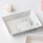 Marble Serving Platter Grey Small 5 Inch Nestasia