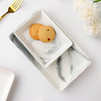 Marble Serving Platter Grey Small 5 Inch