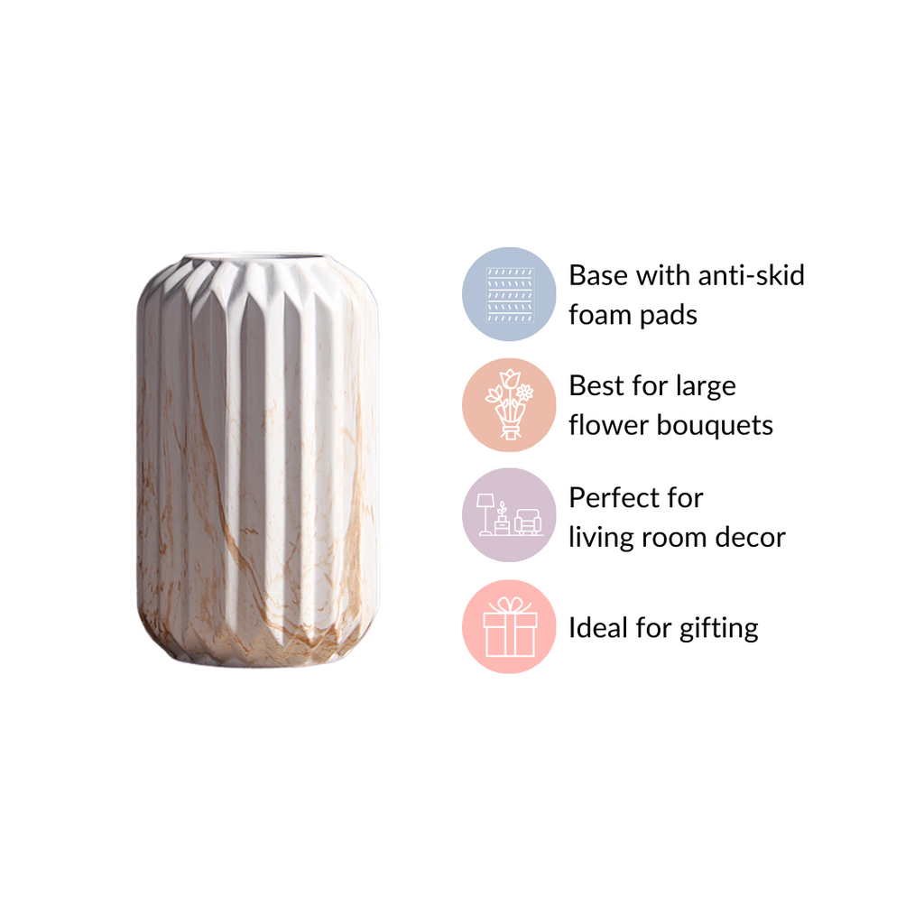 Marbled Chic Ceramic Vase Nestasia