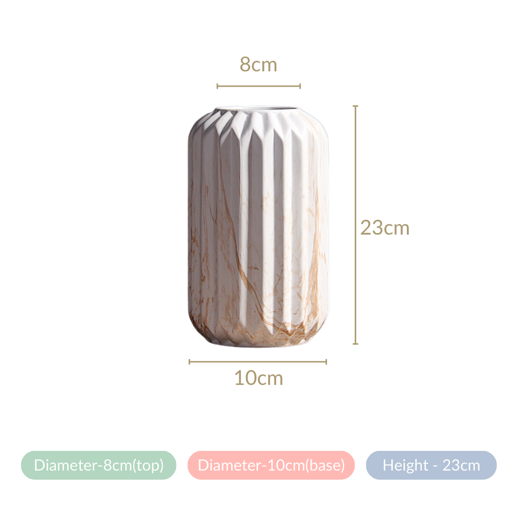 Marbled Chic Ceramic Vase Nestasia