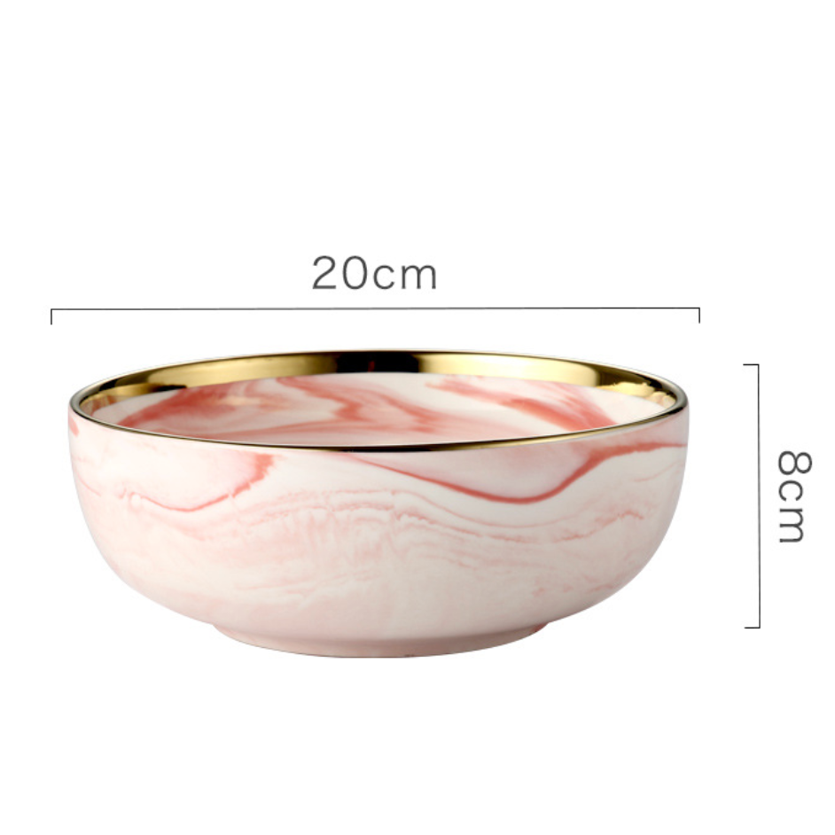 Pink Marble Bowls Nestasia