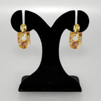 Marbled Arches Earrings Brown Nestasia