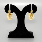 Marbled Arches Earrings White Nestasia