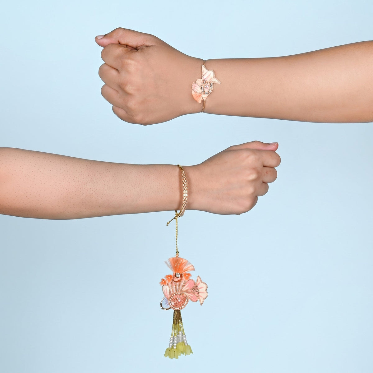 Marigold Bloom Rakhi And Lumba Gift Set Nestasia