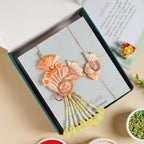 Marigold Bloom Rakhi And Lumba Gift Set Nestasia