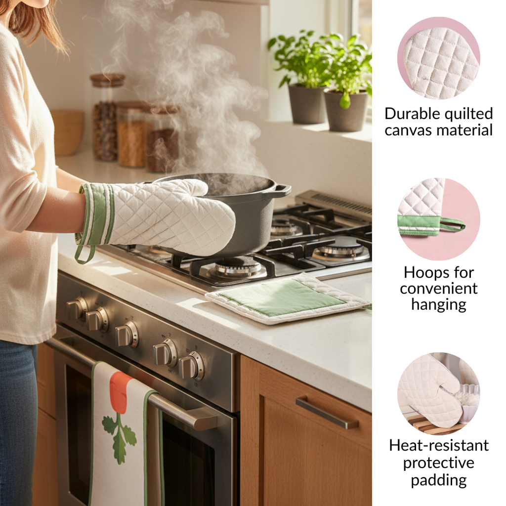 Masterchef Gift Hamper Box With Spatula Apron Trivet Mitten And Hand Towel Nestasia