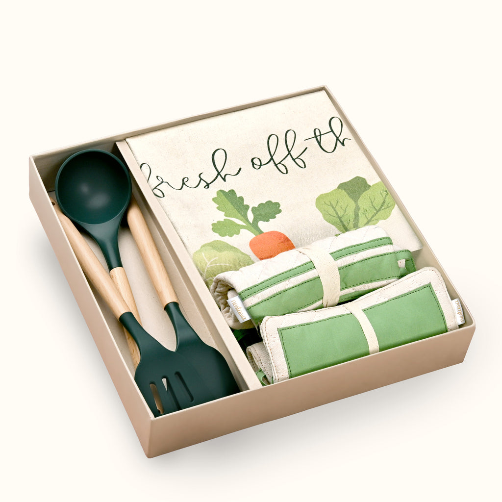 Masterchef Gift Hamper Box With Spatula Apron Trivet Mitten And Hand Towel Nestasia