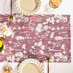 Dusty Mauve 8 Seater Cotton Water Resistant Runner 264x35cm Nestasia