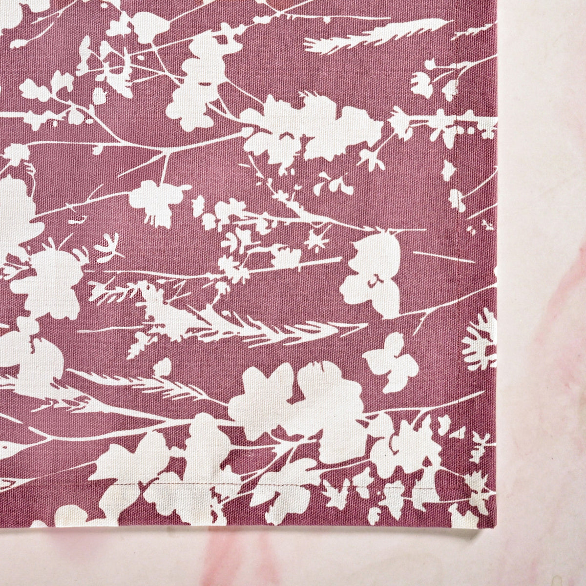 Dusty Mauve 8 Seater Cotton Water Resistant Runner 264x35cm Nestasia