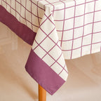 Dusty Mauve Cotton 8 Seater Water Resistant Tablecloth 274x152cm Nestasia