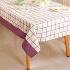 Dusty Mauve 6 Seater Pure Cotton Tablecloth 203x152cm Nestasia