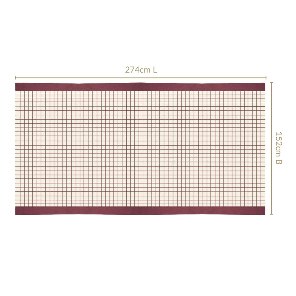 Dusty Mauve Cotton 8 Seater Water Resistant Tablecloth 274x152cm Nestasia