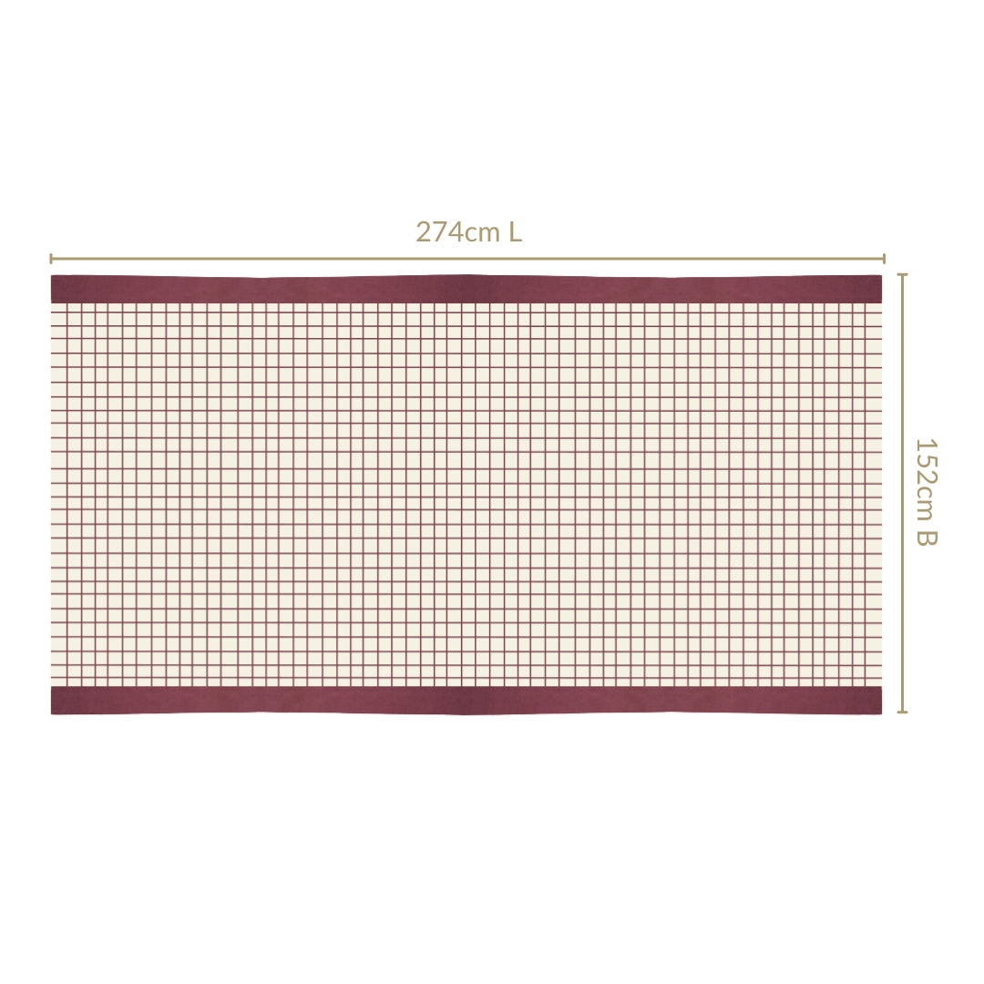 Dusty Mauve Cotton 8 Seater Water Resistant Tablecloth 274x152cm Nestasia