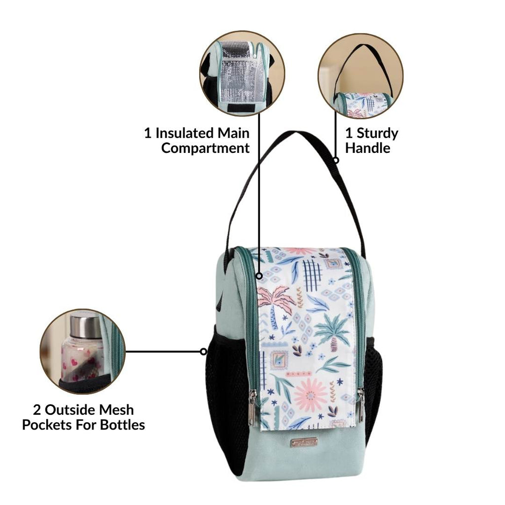 Yummy Food Insulated Lunch Bag Mint Nestasia